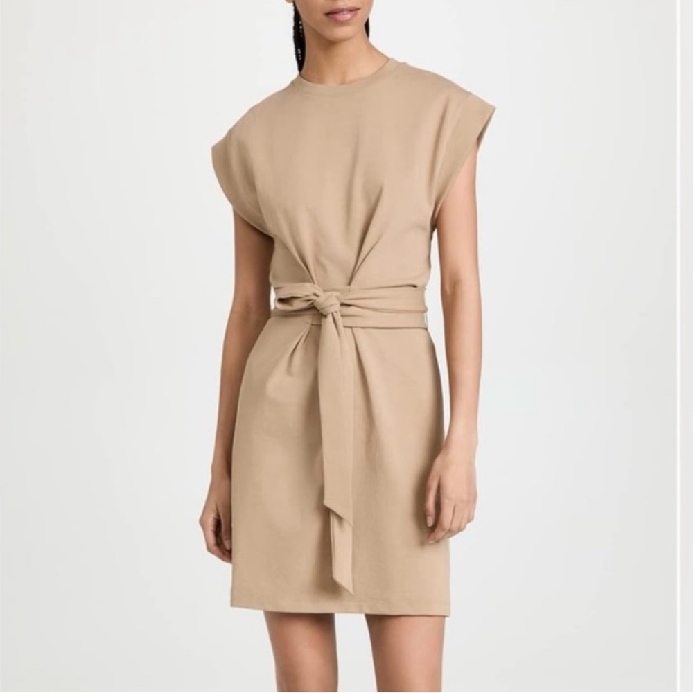 Vince Tie Waist Dress Camel Colored Size XS